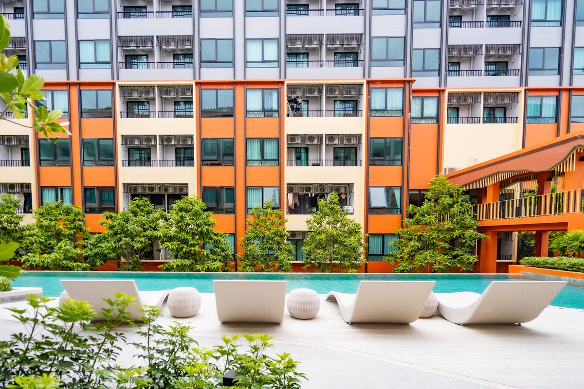 The Cube Amaze — ground-floor swimming pool