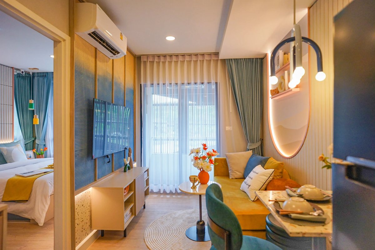 The Cube Amaze — living and dining area interior